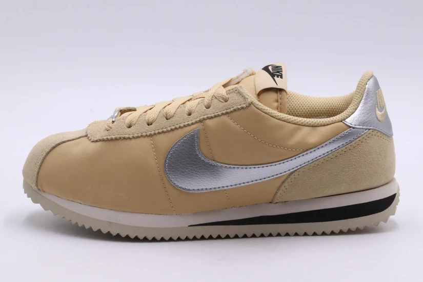 Nike Cortez Γυναικεία Sneakers Μουσταρδί, Ασημί