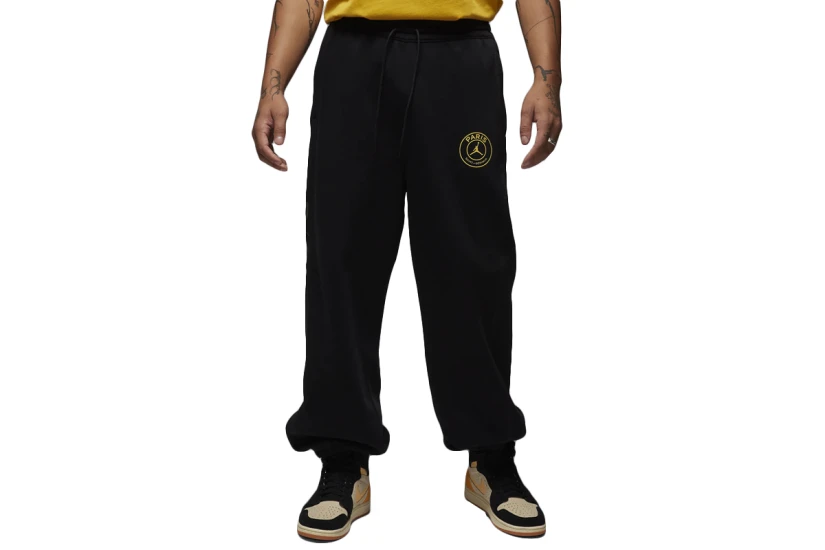 Jordan Paris Saint-Germain Fleece Ανδρικό Παντελόνι Φόρμας Μαύρο
