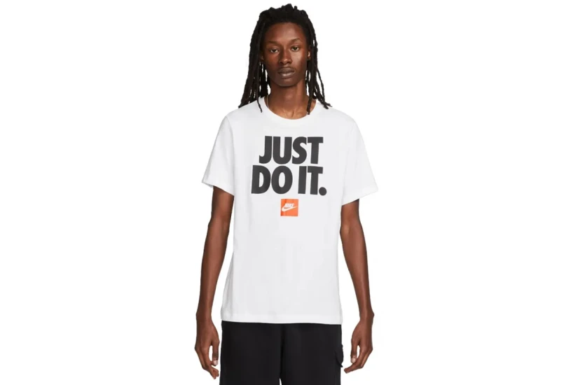 Nike Sportswear Just Do It Ανδρικό Κοντομάνικο T-Shirt Λευκό