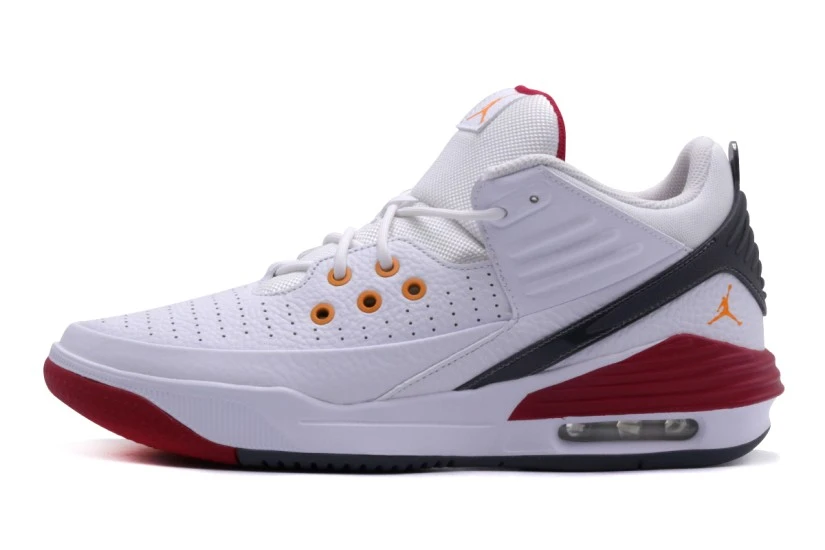 Jordan Max Aura 5 Ανδρικά Sneakers Λευκά, Κόκκινα, Μαύρα