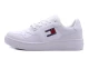 Tommy Jeans Retro Basket Ανδρικά Παπούτσια Λευκά