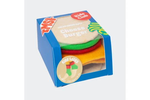 Eat My Socks Cheeseburger Κάλτσες Ψηλές 1 Ζευγάρι (EMSKIDBUR)