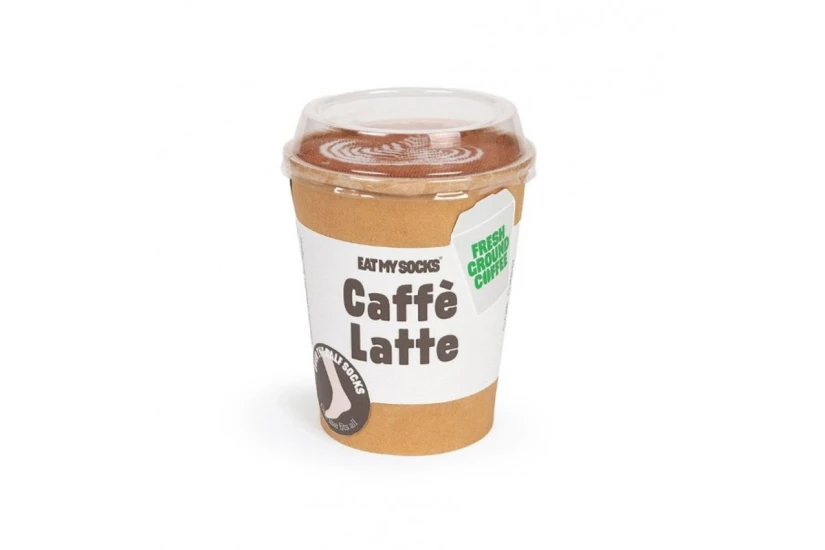 Eat My Socks Caffe Latte Unisex ψηλές Κάλτσες 1 Ζευγάρι