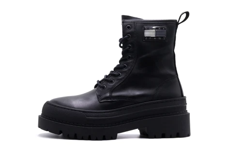 Tommy Jeans Tjw Foxing Lace Up Leather Boot Μποτάκια Μόδας (EN0EN02217 BDS)