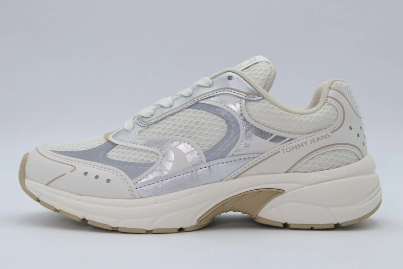 Tommy Jeans Archive 25 Γυναικεία Sneakers Εκρού, Ασημί, Μπεζ