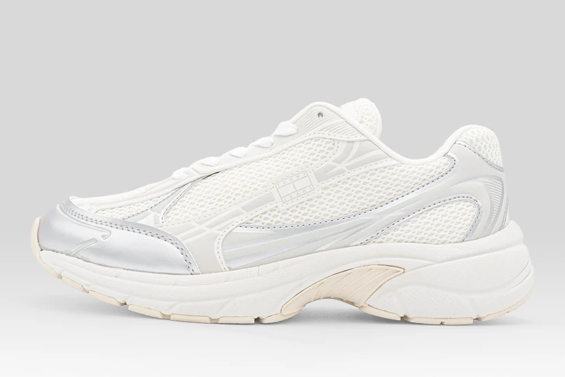 Tommy Jeans Archive 25 Γυναικεία Sneakers Λευκά, Ασημί