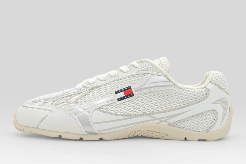 Tommy Jeans Archive 97 Lite Γυναικεία Sneakers Εκρού, Ασημί