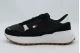 Tommy Jeans Retro Logo Leather Cleat Chunky Γυναικεία Sneakers Μαύρα, Λευκά