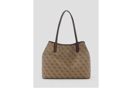 Guess Victtoria Logo 2 In 1 Τσάντα Tote (ESG951428 LATTE LOGO-BROWN)
