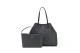 Guess Eco Victtoria Γυναικεία Shopper Τσάντα Ανθρακί, Μαύρο