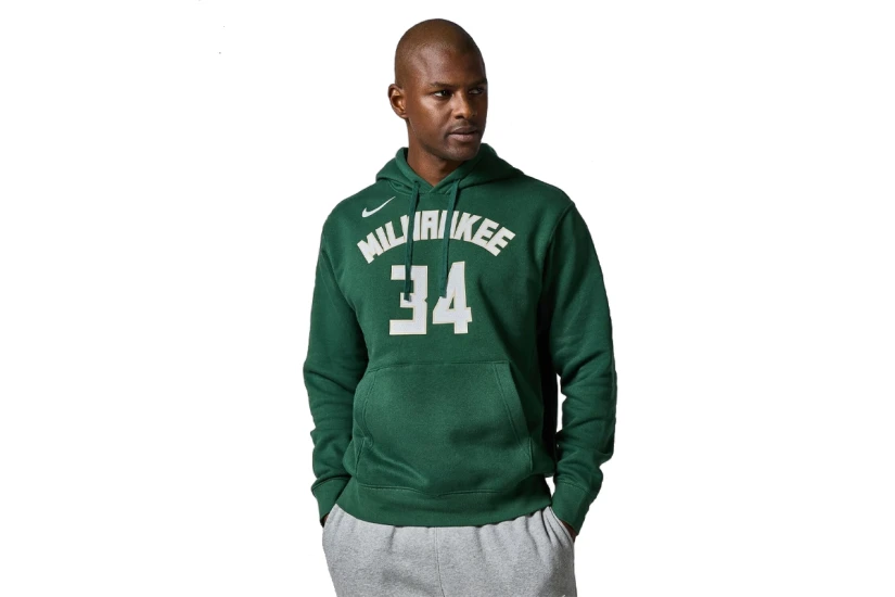 Nike NBA Giannis Antetokounmpo Ανδρικό Φούτερ με Κουκούλα Πράσινο