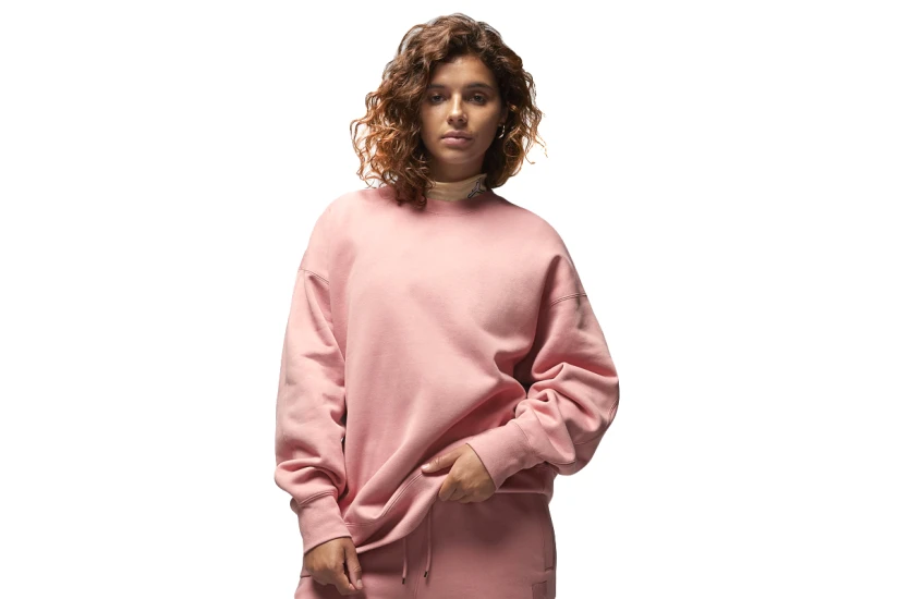 Jordan Flight Fleece Γυναικείο Φούτερ Σάπιο Μήλο