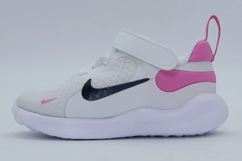 Nike Revolution 7 Βρεφικά Αθλητικά Παπούτσια Λευκά, Ροζ, Μπλε Σκούρο