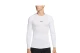 Nike Pro Dri-FIT Fitness Ανδρική Μακρυμάνικη Μπλούζα με Λαιμόκοψη Λευκή