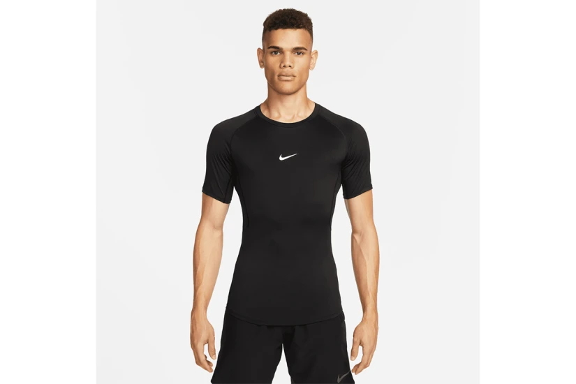 Nike Pro Dri-Fit Fitness Ανδρικό Κοντομάνικο T-Shirt Μαύρο