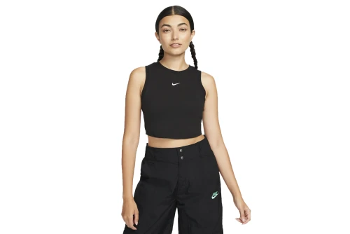 Nike Sportswear Chill Knit Crop Top Αμάνικο Γυναικείο (FB8279 010)