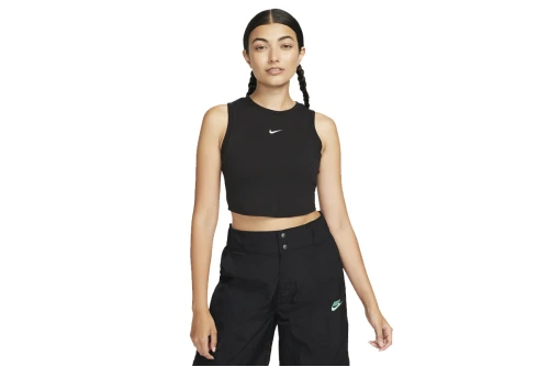 Nike Sportswear Chill Knit Crop Top Αμάνικο Γυναικείο (FB8279 010)