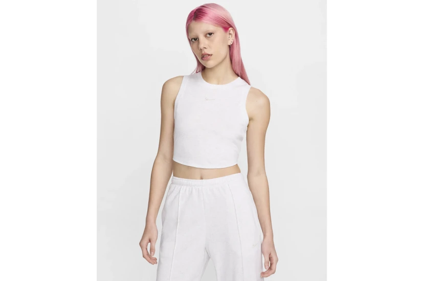 Nike Sportswear Chill Knit Γυναικείο Αμάνικο Crop Top