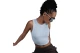 Nike Sportswear Chill Knit Γυναικείο Αμάνικο Crop Top Σιέλ