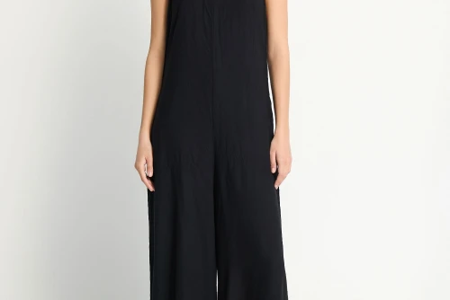 Funky Buddha Loose Fit Ολόσωμη Φόρμα Γυναικεία (FBL013-100-12-BLACK)