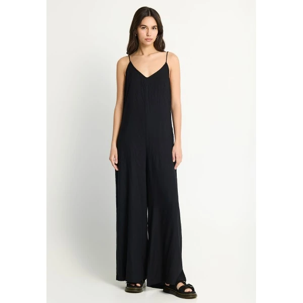 Funky Buddha Loose Fit Ολόσωμη Φόρμα Γυναικεία (FBL013-100-12-BLACK)