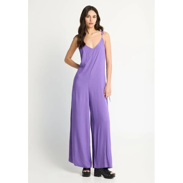Funky Buddha Loose Fit Ολόσωμη Φόρμα Γυναικεία (FBL013-100-12-DUSTY-LAVENDER)