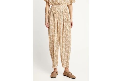 Funky Buddha Loose Παντελόνα Γυναικεία (FBL013-101-02-CLOUD-CREAM)
