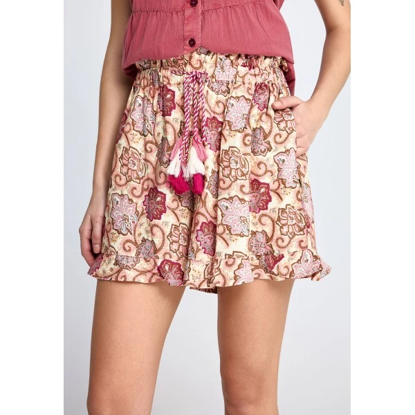 Funky Buddha Floral Σορτς Casual Γυναικείο (FBL013-101-03-PINK-LEMONADE) Funky Buddha Floral Σορτς Casual Γυναικείο (FBL013-101-03-PINK-LEMONADE)