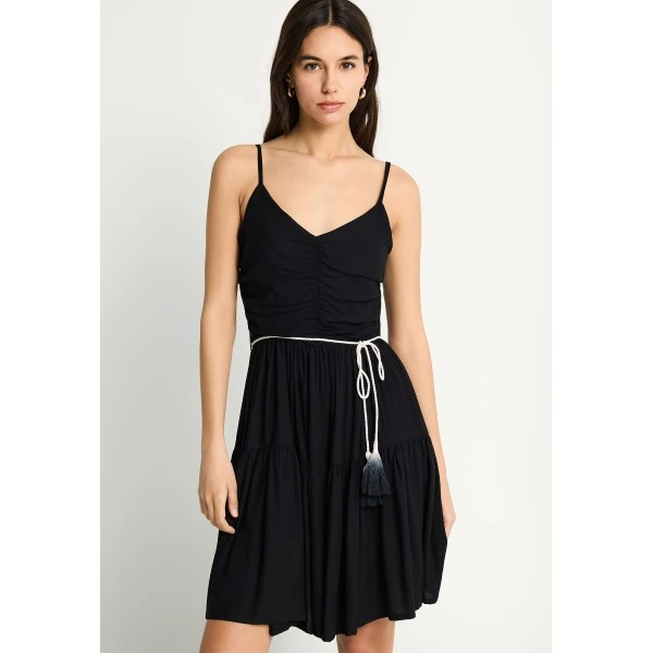 Funky Buddha Φόρεμα Mini Γυναικείο (FBL013-101-13-BLACK)
