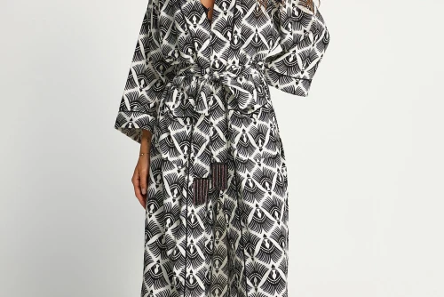 Funky Buddha Κιμονό Γυναικείο (FBL013-102-01-BLACK)