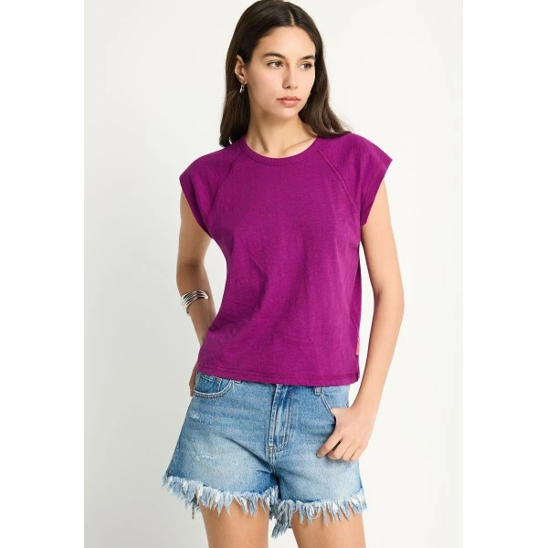 Funky Buddha The Basics Collection T-Shirt Γυναικείο (FBL013-102-04-GRAPE-JUICE)