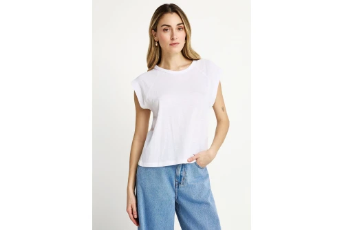 Funky Buddha The Basics Collection T-Shirt Γυναικείο (FBL013-102-04-WHITE)