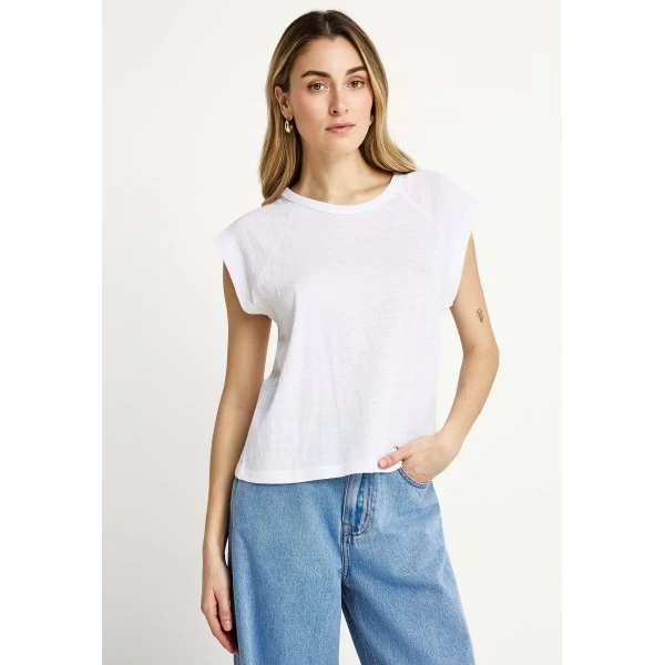 Funky Buddha The Basics Collection T-Shirt Γυναικείο (FBL013-102-04-WHITE)