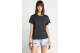 Funky Buddha The Basics Collection Γυναικείο Κοντομάνικο T-Shirt Ανθρακί