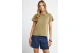 Funky Buddha The Basics Collection Γυναικείο Κοντομάνικο T-Shirt Λαδί