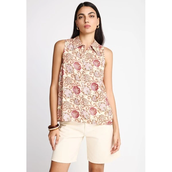 Funky Buddha Γυναικείο Πουκάμισο Casual (FBL013-103-05-PINK-LEMONADE)