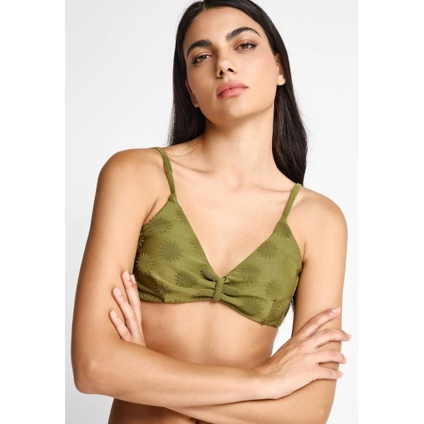 Funky Buddha Towel Pattern Μαγιό Bikini Top Γυναικείο (FBL013-103-16T-OLIVE)