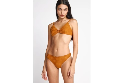 Funky Buddha Towel Pattern Μαγιό Bikini Top Γυναικείο (FBL013-103-16T-SPICY-PUMPKIN)