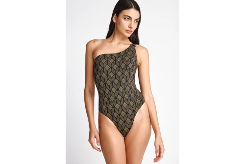 Funky Buddha Μαγιό Ολόσωμο Γυναικείο (FBL013-104-16-BLACK)