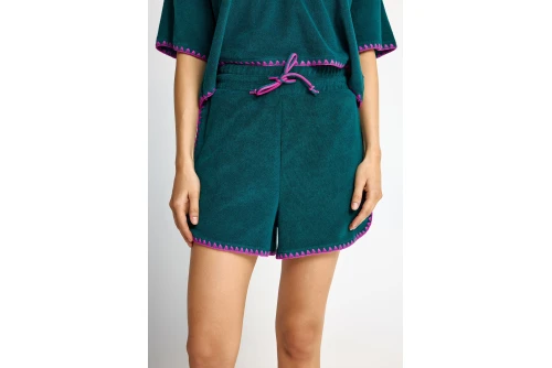 Funky Buddha Towel Σορτς Αθλητικό Γυναικείο (FBL013-106-03-EMERALD)