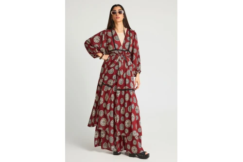 Funky Buddha Κιμονό (FBL013-107-01-HENNA-BROWN)
