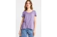 Funky Buddha The Basics Collection Γυναικείο Κοντομάνικο T-Shirt Λεβάντα
