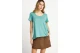 Funky Buddha The Basics Collection Γυναικείο Κοντομάνικο T-Shirt Βεραμάν