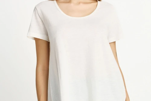 Funky Buddha The Basics Collection T-Shirt Γυναικείο (FBL013-107-04-OFF-WHITE)