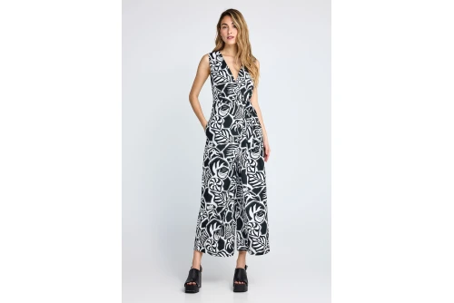 Funky Buddha Cotton Ολόσωμη Φόρμα Γυναικεία (FBL013-107-12-BLACK)