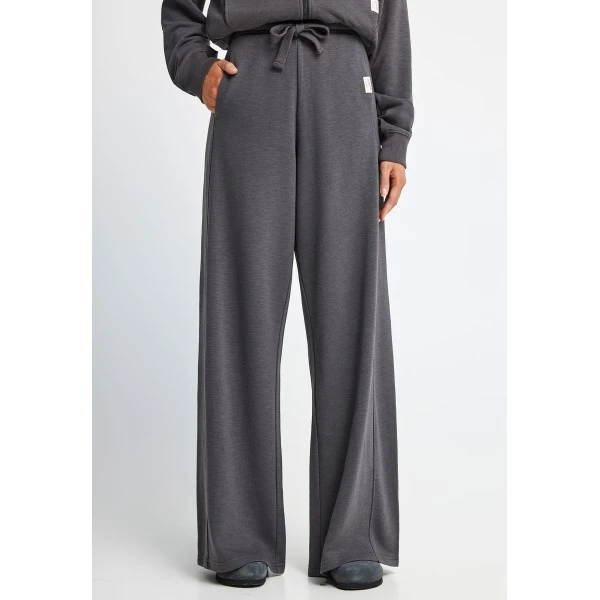 Funky Buddha Flare Fit Παντελόνι Φόρμας Γυναικείο (FBL013-108-02-ANTHRACITE)
