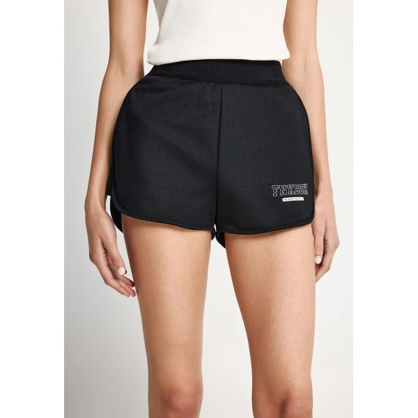 Funky Buddha Printed Logo Σορτς Αθλητικό Γυναικείο (FBL013-108-03-BLACK)