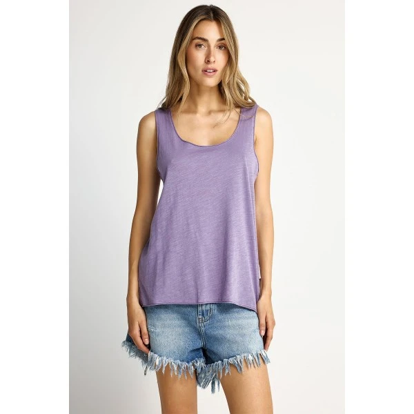 Funky Buddha Cotton Μπλούζα Αμάνικη Γυναικεία (FBL013-108-04-DUSTY-LAVENDER) Funky Buddha Cotton Μπλούζα Αμάνικη Γυναικεία (FBL013-108-04-DUSTY-LAVENDER)