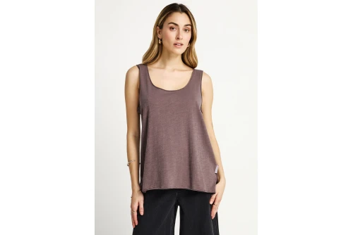 Funky Buddha Cotton Μπλούζα Αμάνικη Γυναικεία (FBL013-108-04-MOON-MIST)