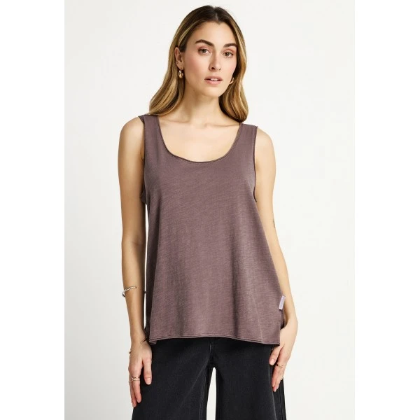 Funky Buddha Cotton Μπλούζα Αμάνικη Γυναικεία (FBL013-108-04-MOON-MIST) Funky Buddha Cotton Μπλούζα Αμάνικη Γυναικεία (FBL013-108-04-MOON-MIST)